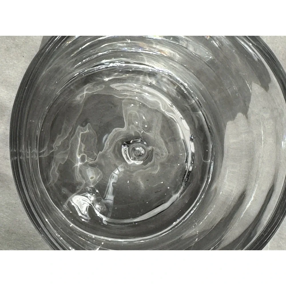 Liiton Mt Fuji Set Of 2 Whiskey Rocks  Glasses Crystal EUC Etched Mountain